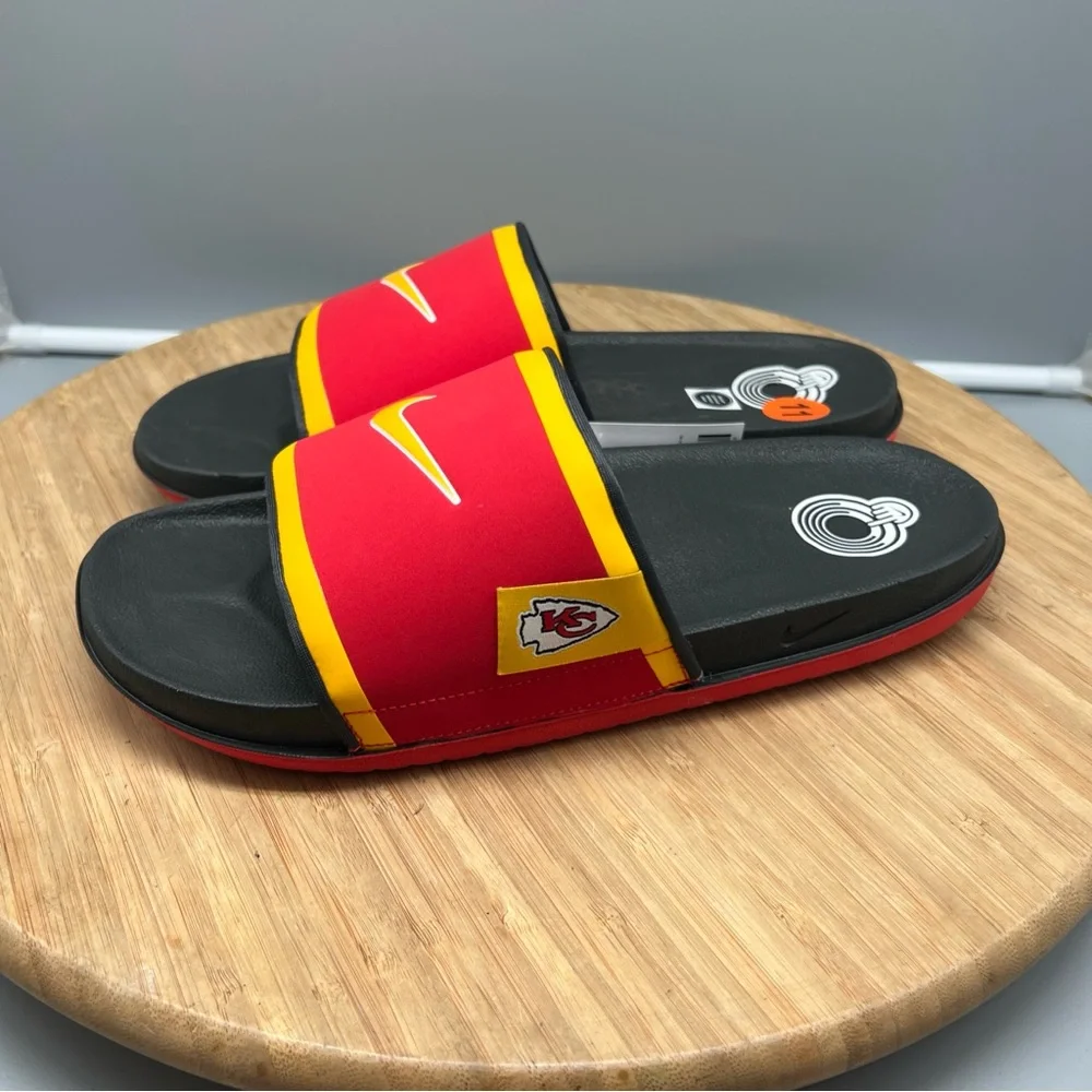 Nike Offcourt Slide KC Kansas City Chiefs Sandals Red‎ Men’s 11 FN3050-600 New